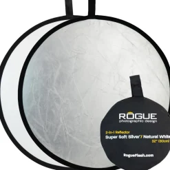 Rogue Flash 32 2-in-1 Super Soft Silver & Natural White Collapsible Reflector