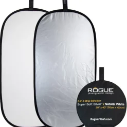 Rogue Flash 20x40 2-in-1 Super Soft Silver & Natural White Collapsible Reflector