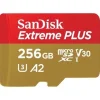 SanDisk 256GB Extreme PLUS 200MB/s A2 UHS-I microSDXC with SD Adapter