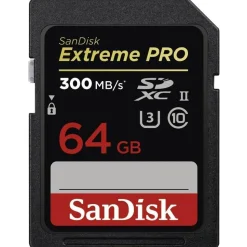 Sandisk 64GB Extreme Pro SDHC 300MB/s UHS-II