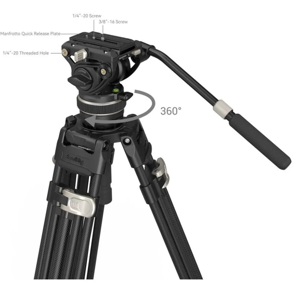 SmallRig FreeBlazer AD-100 Heavy-Duty Carbon Fibre Tripod Kit