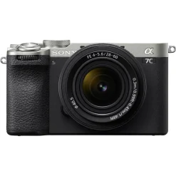 Sony A7C II Silver Camera with 28-60mm Zoom Lens Kit