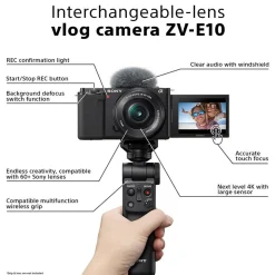 Sony Alpha ZV-E10 Vlogging Camera Body Only