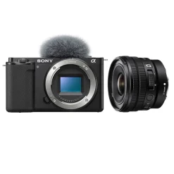 Sony Alpha ZV-E10 Vlogging Camera with 10-20mm f4 G Lens