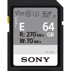 Sony SDXC SF-E Series 64GB Read 270MB/s Write 70MB/s