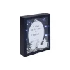 Swains LED Light Up 3D Silver & Navy 5x7