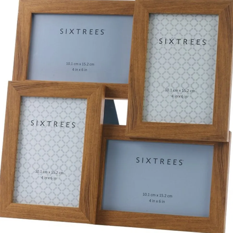 Twilight Oak 4 Aperture Frame