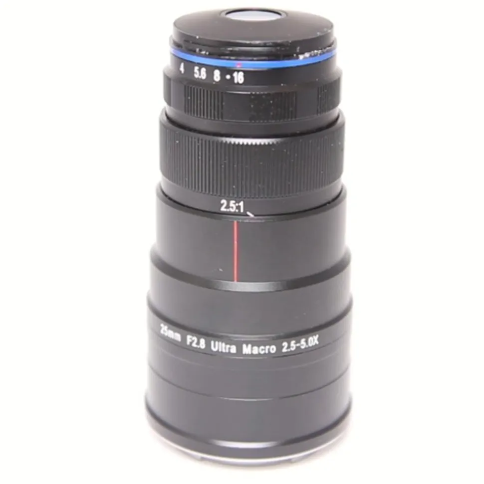 Used Laowa 25mm F/2.8 Ultra Macro E Mount Lens