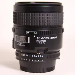 Used Nikon 60mm f/2.8D Micro F Mount Lens