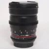 Used Samyang 24mm T/1.5 VDSLR MK2 EF Mount Lens