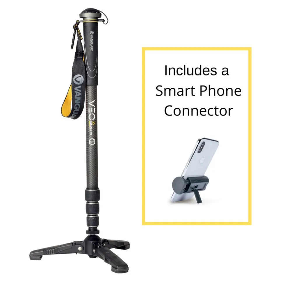 Vanguard Carbon Monopod with 26mm Legs Tri-stand