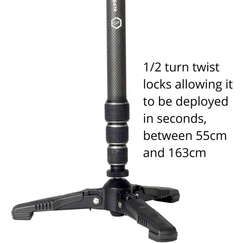 Vanguard Carbon Monopod with 26mm Legs Tri-stand