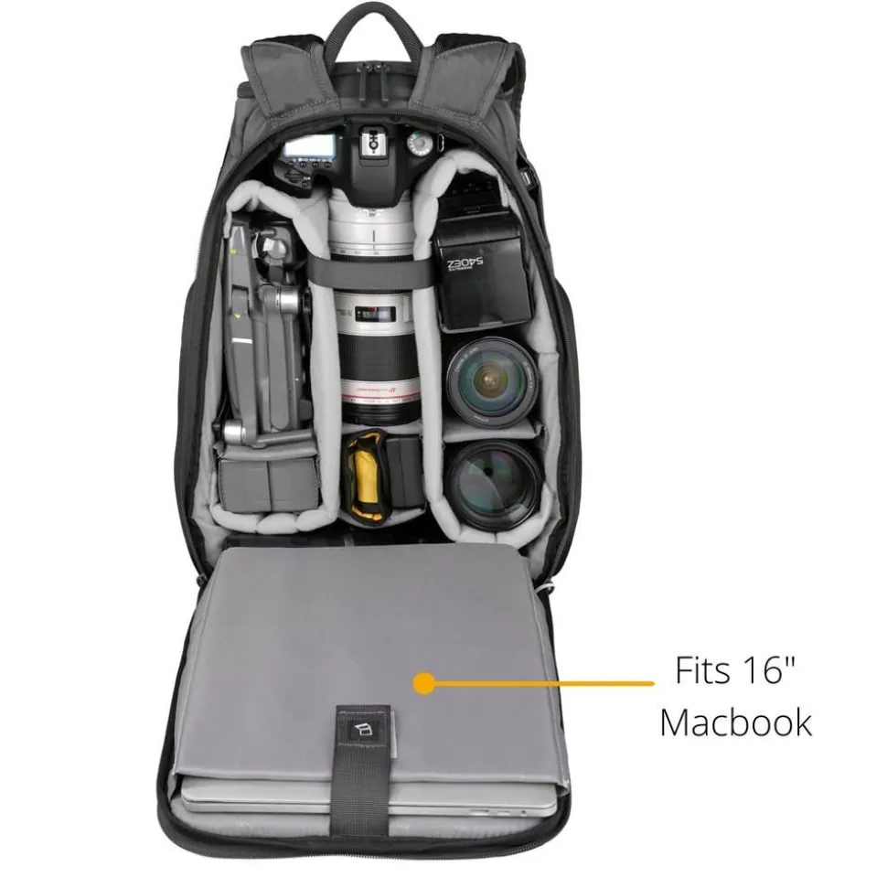Vanguard VEO Adaptor R48 BK Backpack with USB Port Rear Access