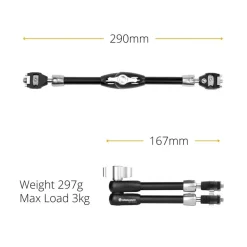 Vanguard VEO CP-65 Accessories Kit Clamp, Tripod Support Arm and Smartphone Holder