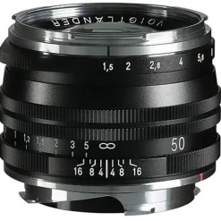Voigtlander 50mm f/1.5 II VM ASPH Nokton Vintage MC Lens Black M Mount