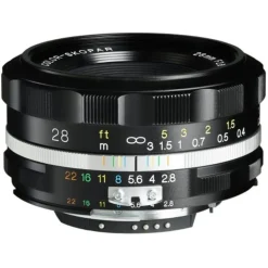 Voigtlander 28mm f2.8 SL II-S Color-Skopar Nikon Fit Black Lens