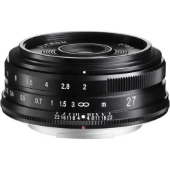 Voigtlander 27mm f/2 Ultron Lens for Fujifilm X Black