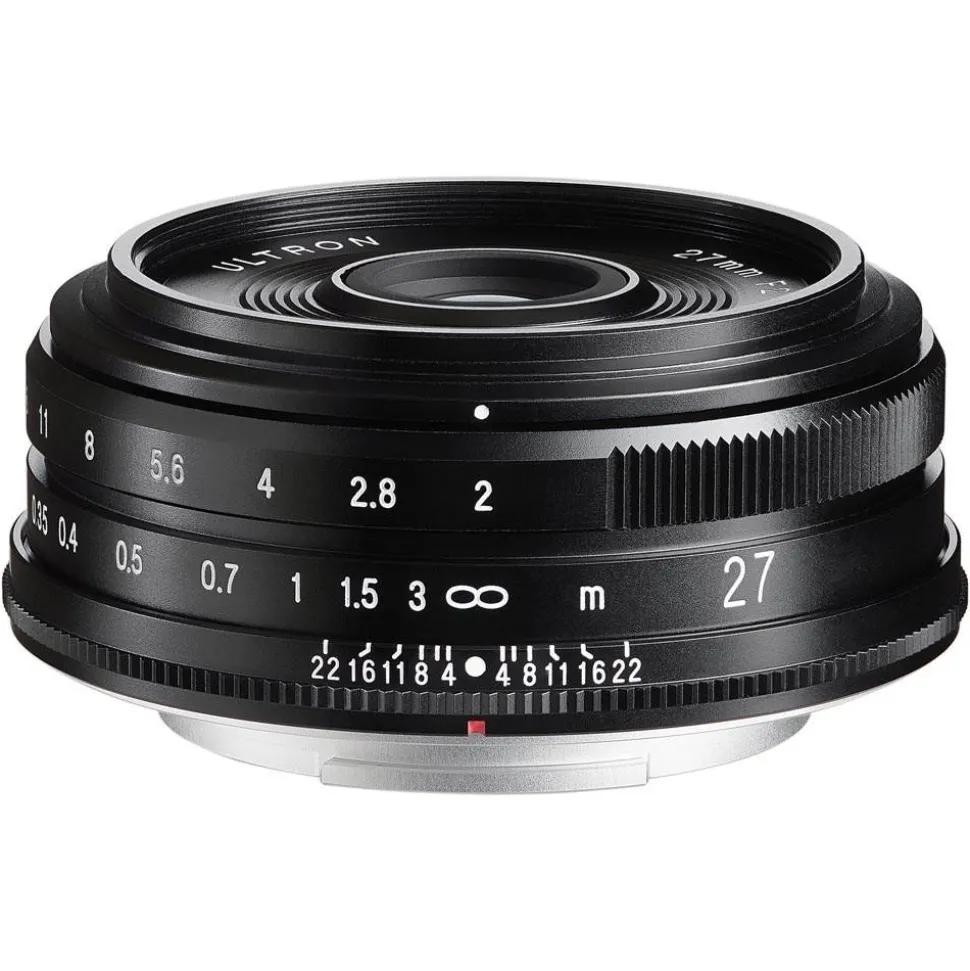 Voigtlander 27mm f/2 Ultron Lens for Fujifilm X Black