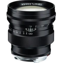 Voigtlander 75mm f1.5 VM ASPH Vintage Line Nokton Black Lens