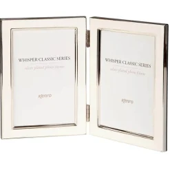 Whisper Classic Twin 7x5 Portrait Frame with White Inlay