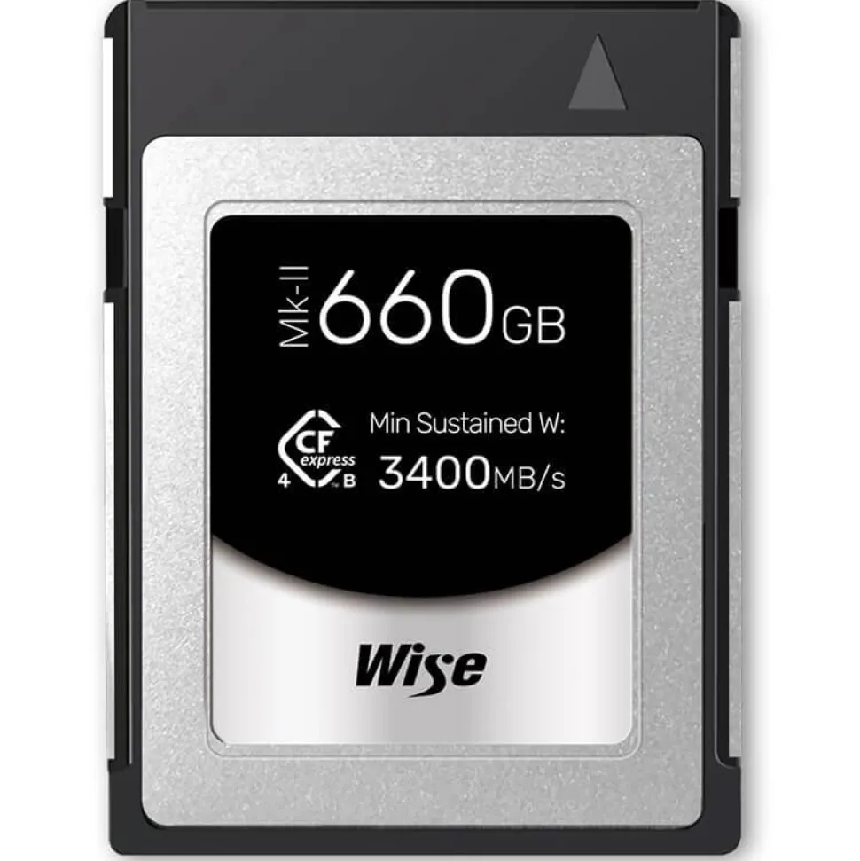 Wise Advanced CFX4-B660PM2 660GB CFexpress 4.0 Type B PRO Memory Card