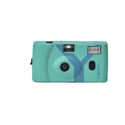 YASHICA MF-1 Snapshot Art Camera Y Edition Turquoise with 1 Film 400/24