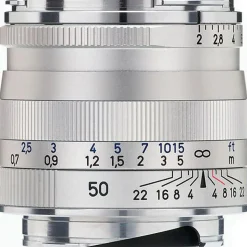 Zeiss Planar T* 50mm f/2 ZM Lens Silver Leica M
