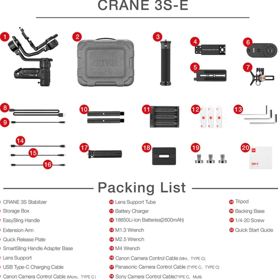 Zhiyun Crane 3S with SmartSling Handle